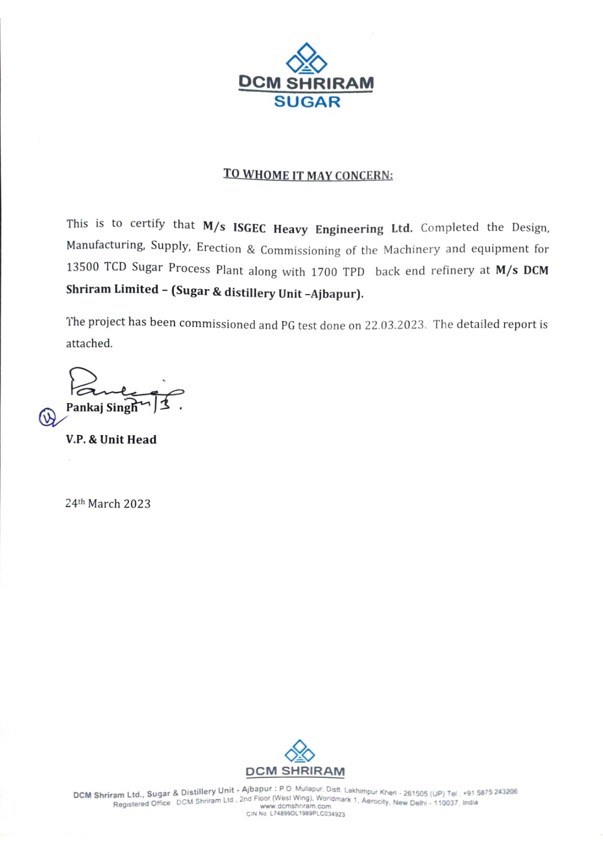 DCM Ajbapur PC_13500 TCD Process House_1