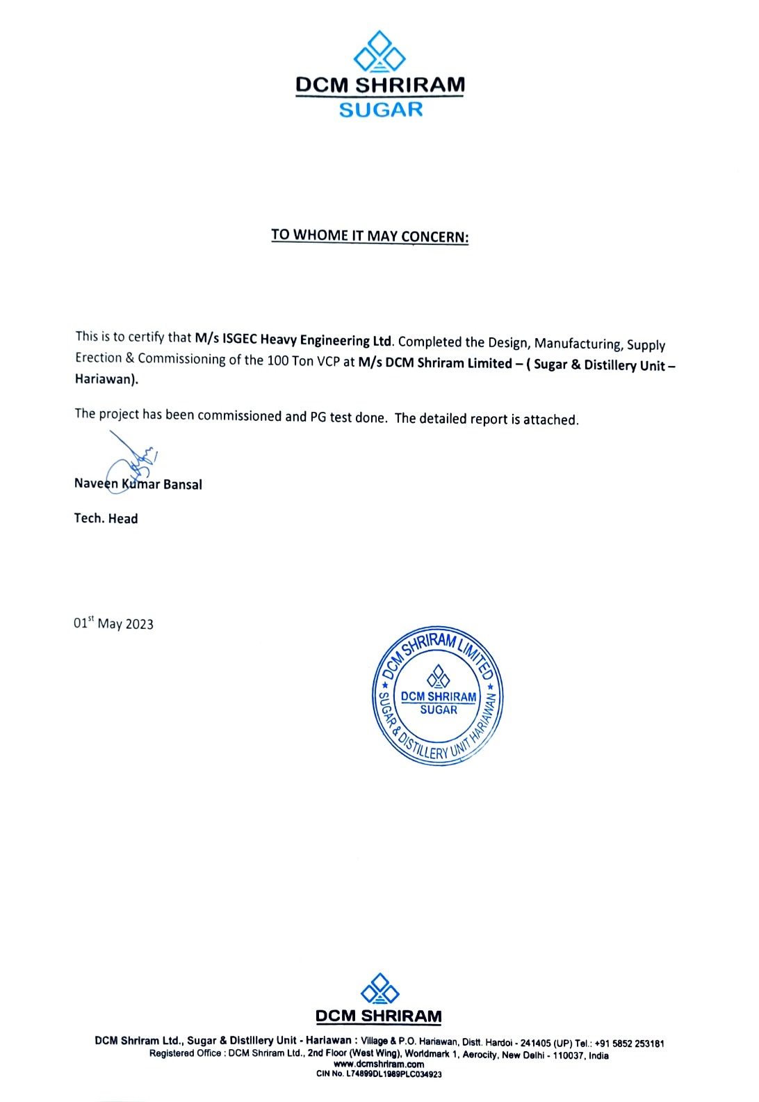 DCM Hariawan PC_100 T VCP_1