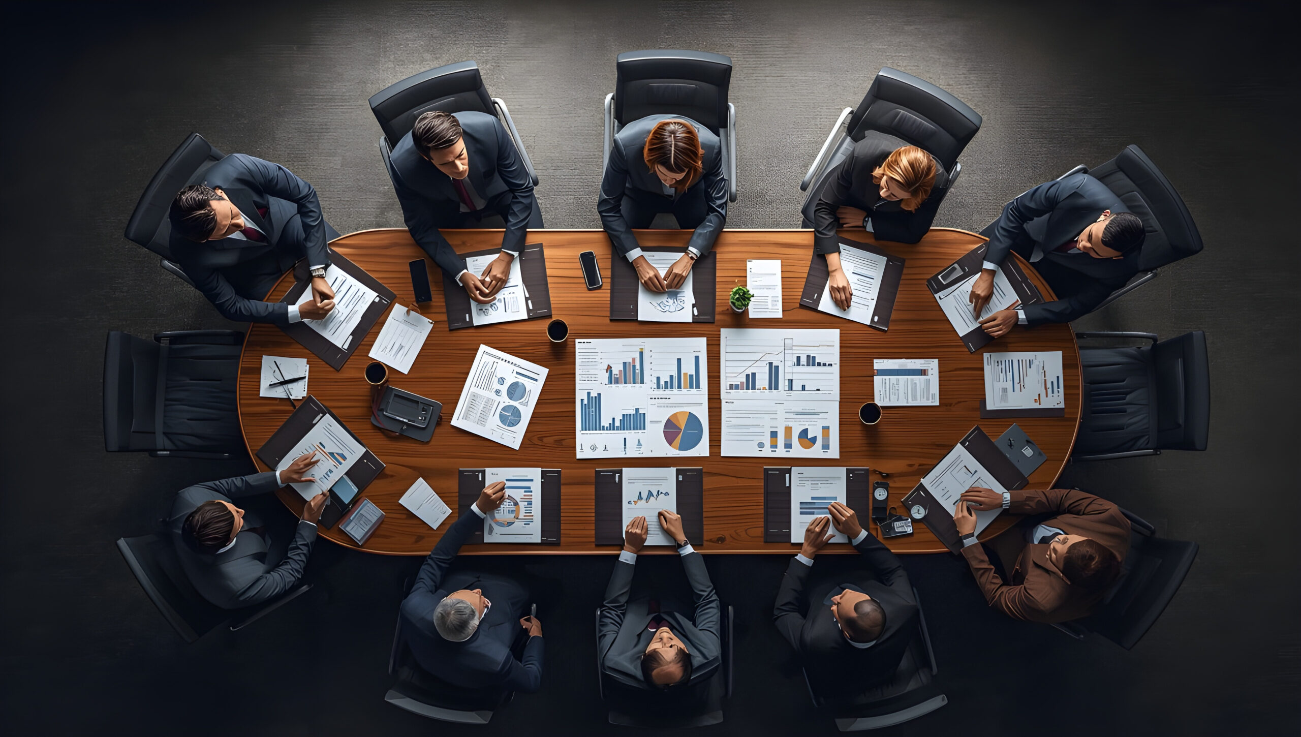 —Pngtree—business managers in boardroom with_17388981